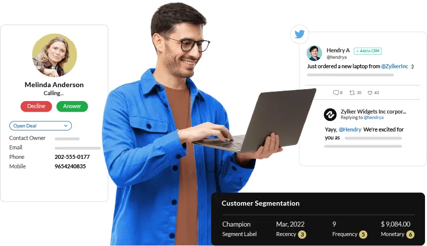 ניהול לקוחות ופילוח ב-Zoho CRM
